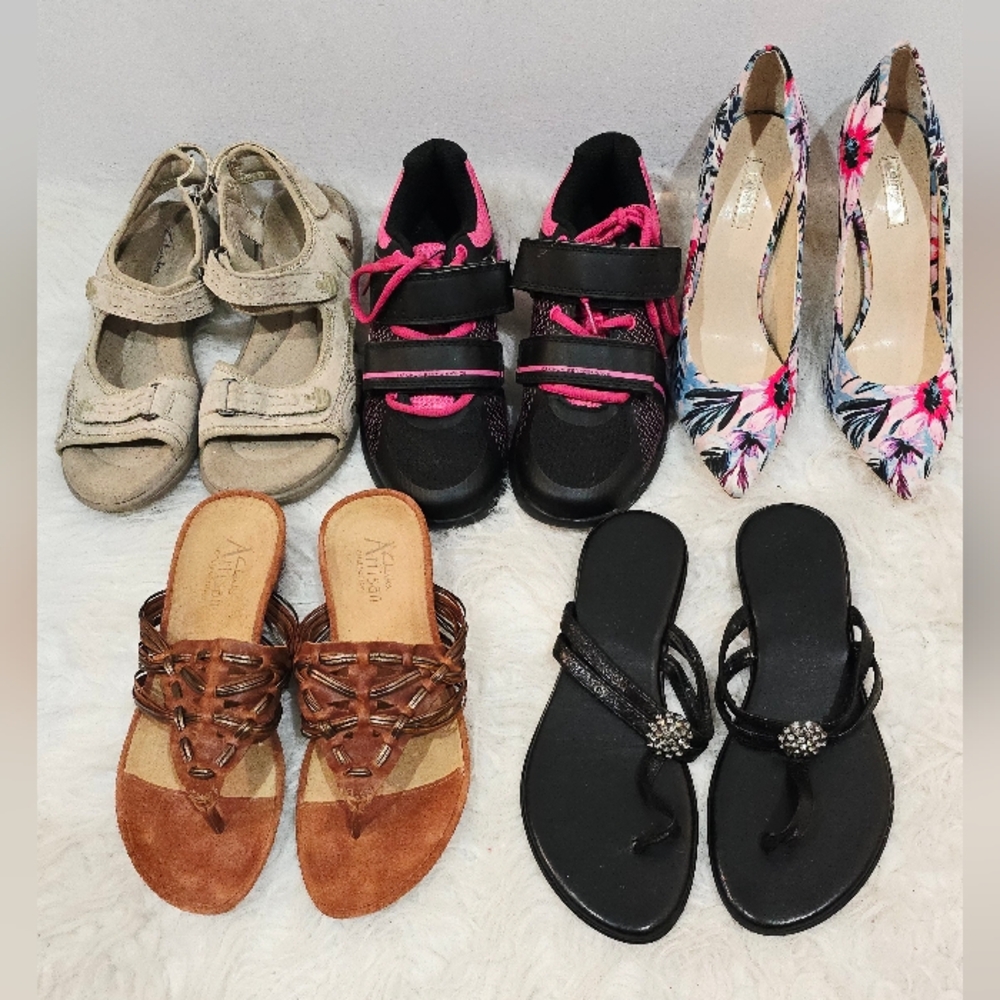 🔥 US Size 7.5Bundle of 5 Pairs Women's Shoes - Flats,